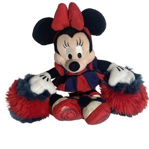 Minnie MouseWalt Disney World  Cheerleader Stuffed Plush 2000 11"